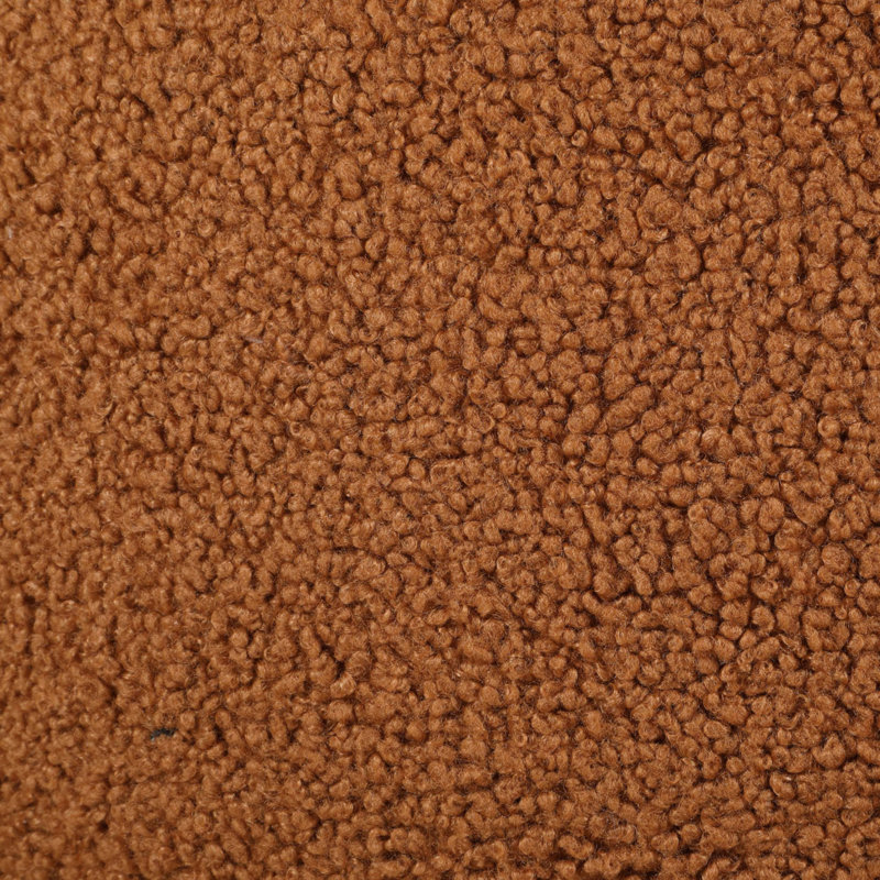 Fauteuil d'appoint rembourré à dossier demi-tonneau, Orange