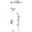 Système de douche mural avec douche à main et ensemble de garniture de douche en laiton avec barre coulissante-132644110