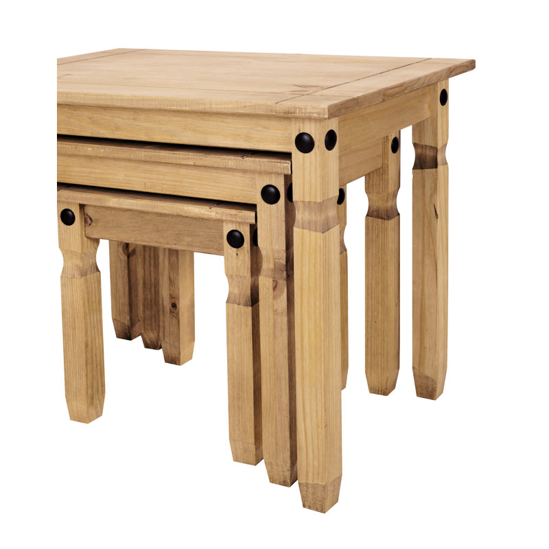 Tyner Solid Wood Frame Nesting Tables