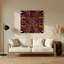 Art mural op mauve 8