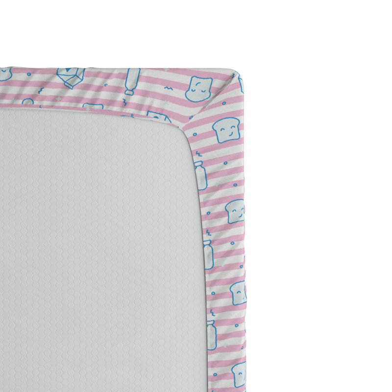 Microfiber Striped Fitted Sheet, Twin XL Fitted Sheet