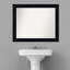 Miroir mural de salle de bain 28,25 po x 22,25 po Shiplap-2020148635