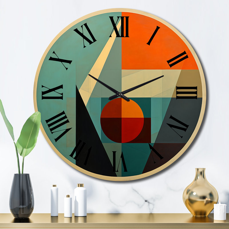 Horloge murale Odyssey Midcentury, Grand