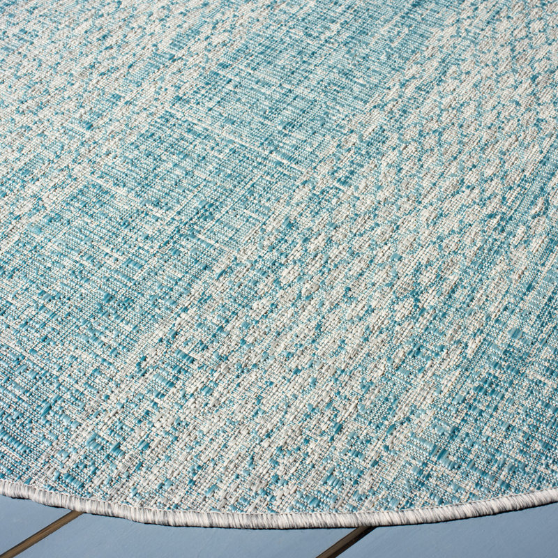 Herefordshire Performance Abstract Indoor/Outdoor Area Rug, Rectangle 6'7" x 9'6"