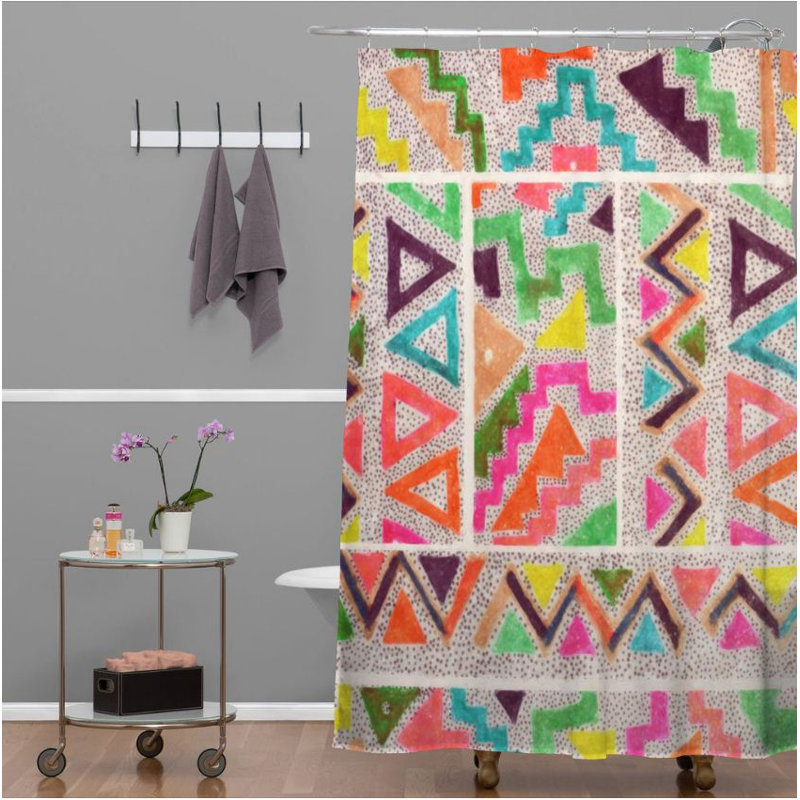 Geometric Shower Curtain