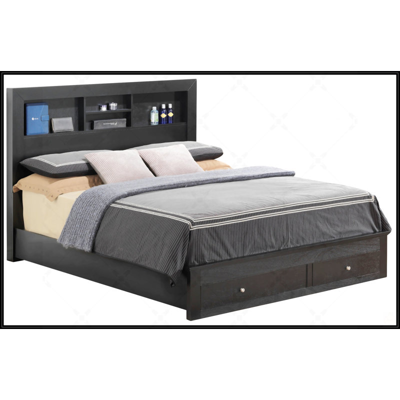 Full Storage Bed, Full, Black