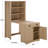 Vero Bookcase With Folding Desk And Cabinet-1955685306