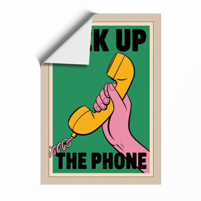 Pick Up The Phone Retro - Framed Print