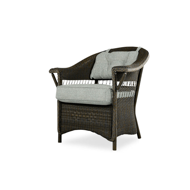 Nantucket Outdoor Dining Armchair, Decorline Navy, Mink