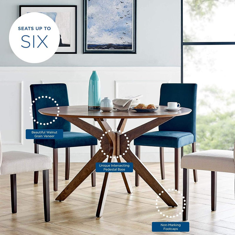Modway Crossroads 63" Oval Wood Dining Table