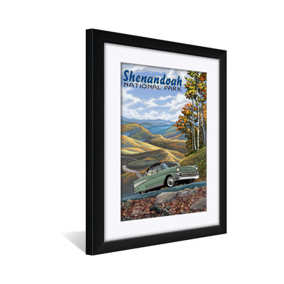 Parc national de Shenandoah, reproduction d'art professionnelle encadrée et emmêlée - par Paul A. Lanquist