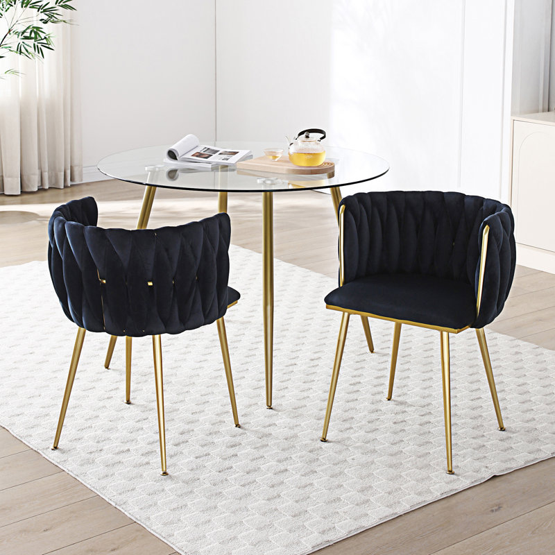 Ensemble de 2 chaises de salle à manger Modern, Noir