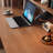 Walnut Rectangular Solid Wood Executive desk with drawers desk-167706642