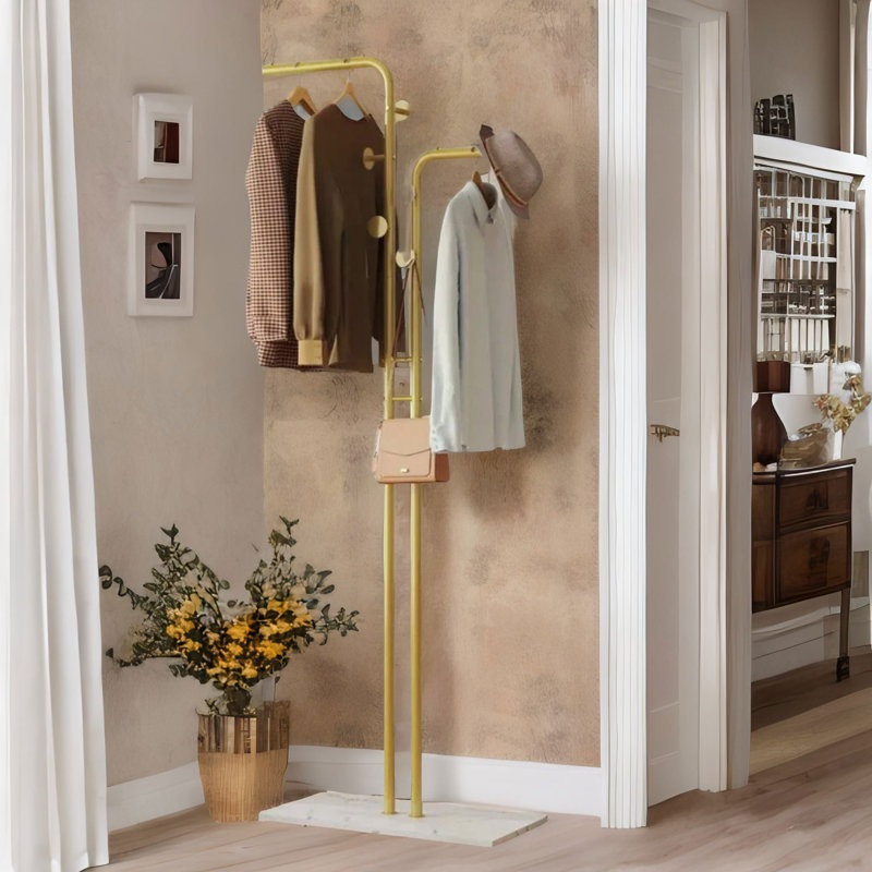 Iron Freestanding 2 - Hook Coat Rack