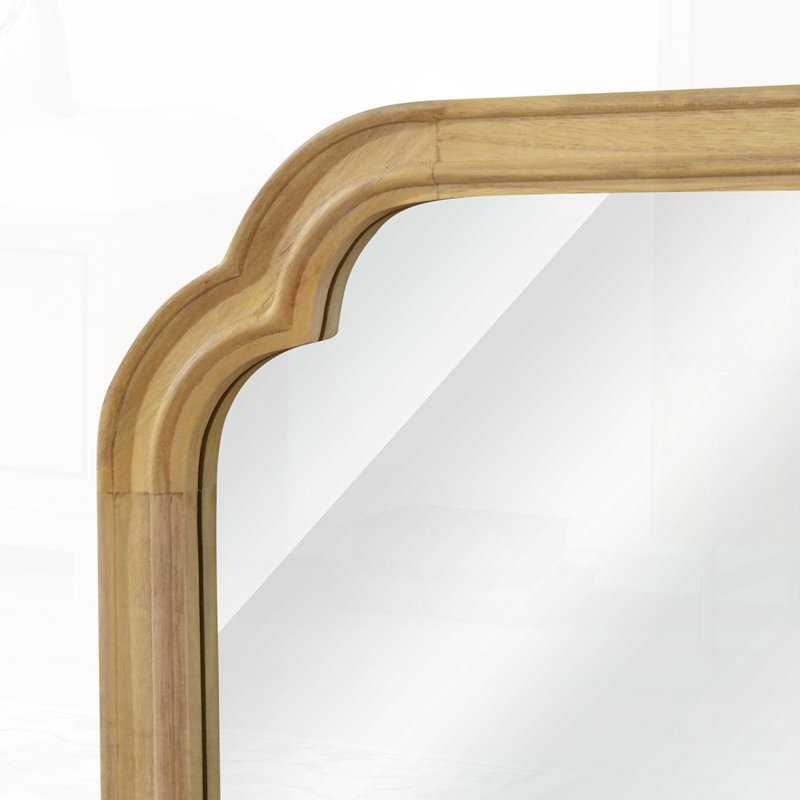 Miroir de coin, Bois naturel, 20 po x 1 po