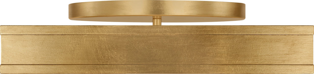 Radcliff Single Light Flush Mount, Gild, 4" H x 16" W x 16" D