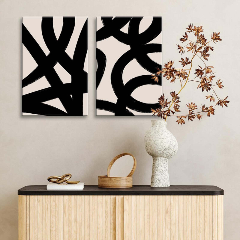 2 Piece Wrapped Canvas Print, 60 cm H x 40 cm W