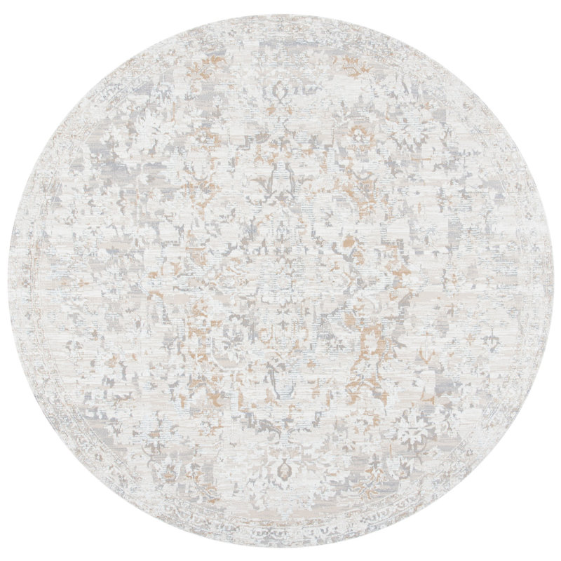 Blasdell Performance Oriental Rug, Round 6'7"