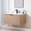 Meuble-lavabo flottant mural 30 po avec plateau en céramique