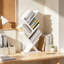 Bibliothèque moderne en forme d'arbre avec tablette ouverte pour salon, bureau, chambre, bibliothèque étroite en bois pour livres, films, CD, magazines et décoration