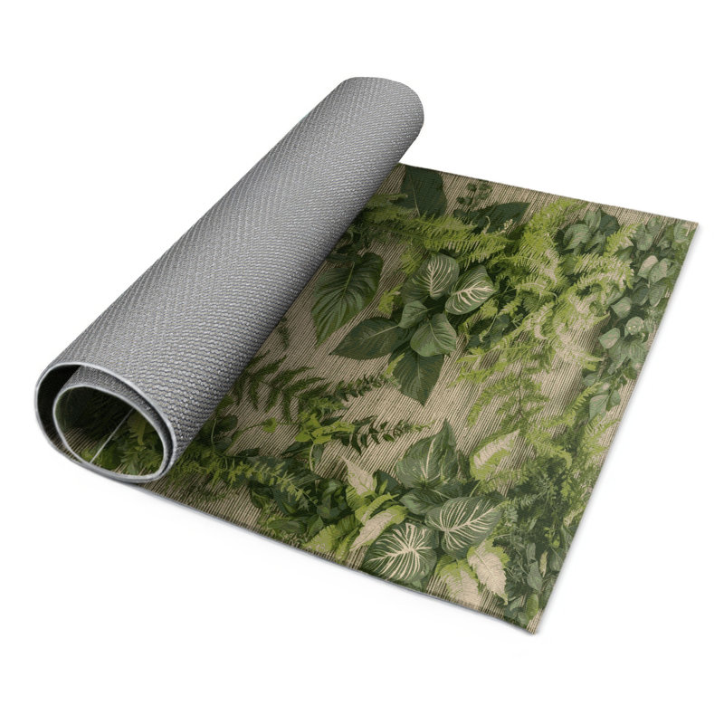 Tapis d'intérieur et d'extérieur vert Nature, Rectangle 9 pi x 12 pi