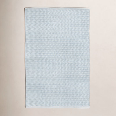 Herringbone Pearl Hand-Woven Outdoor Rug