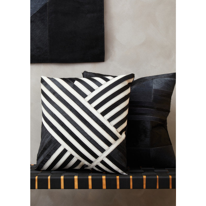 Fawne Striped Square Cushion