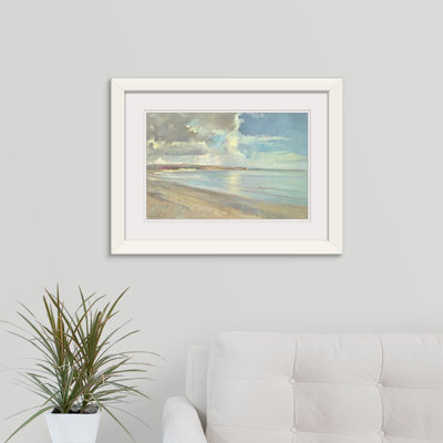 " Reflected Clouds, Oxwich Beach, 2001 " by Timothy Easton Painting Print