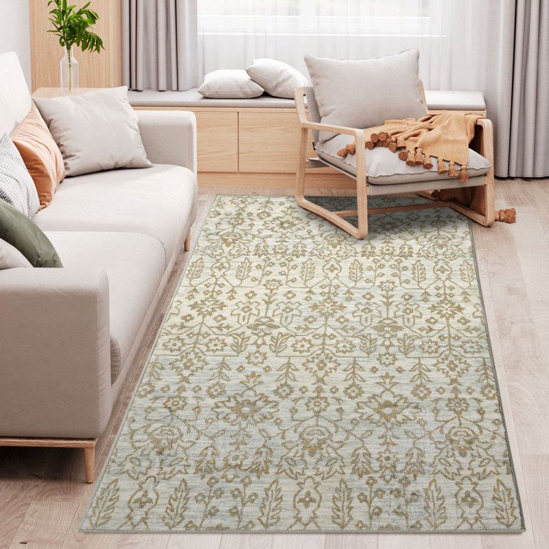 Floral 80cm X 150cm Area Rug