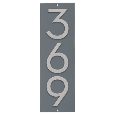 Floating 1-Line Wall Address Plaque
