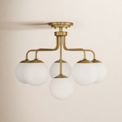 Chemise 6-Light Semi Flush Mount
