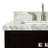 Cambridge 37'' Single Bathroom Vanity with Carrara Marble Top-26337879