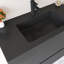 Meuble-lavabo mural 36 po avec lavabo noir-507403582