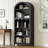 70.9"H Arched Bookshelf 5-Tier Arch Bookcase Storage Display Cabinet
