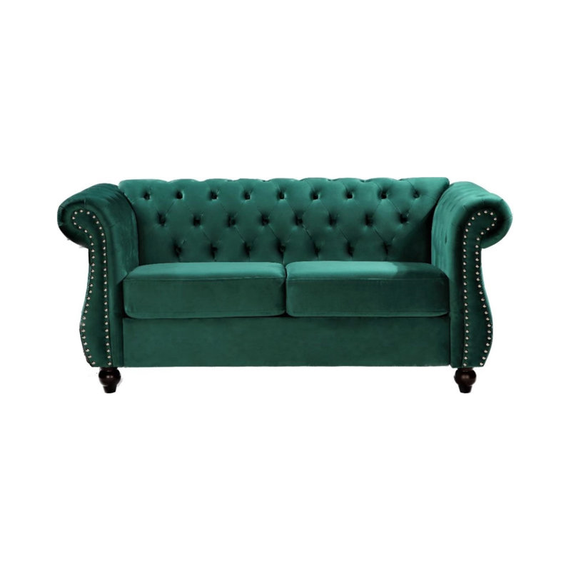 Fauteuil d'appoint Chesterfield, Vert