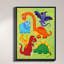 Reproduction d’art sur toile tendue, "dinosaure débrouillée" par njoy art-17103173-40260627