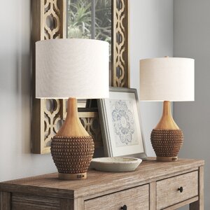 Feil 24.75" Table Lamp Set with USB