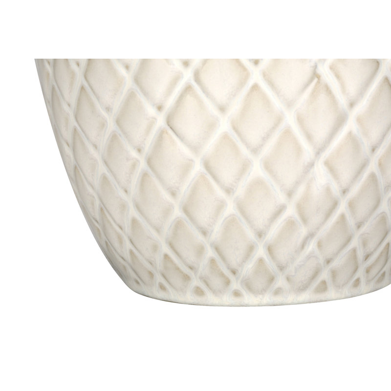 Lampe de table Lighting, céramique, abat-jour ivoire / crème, transitionnel