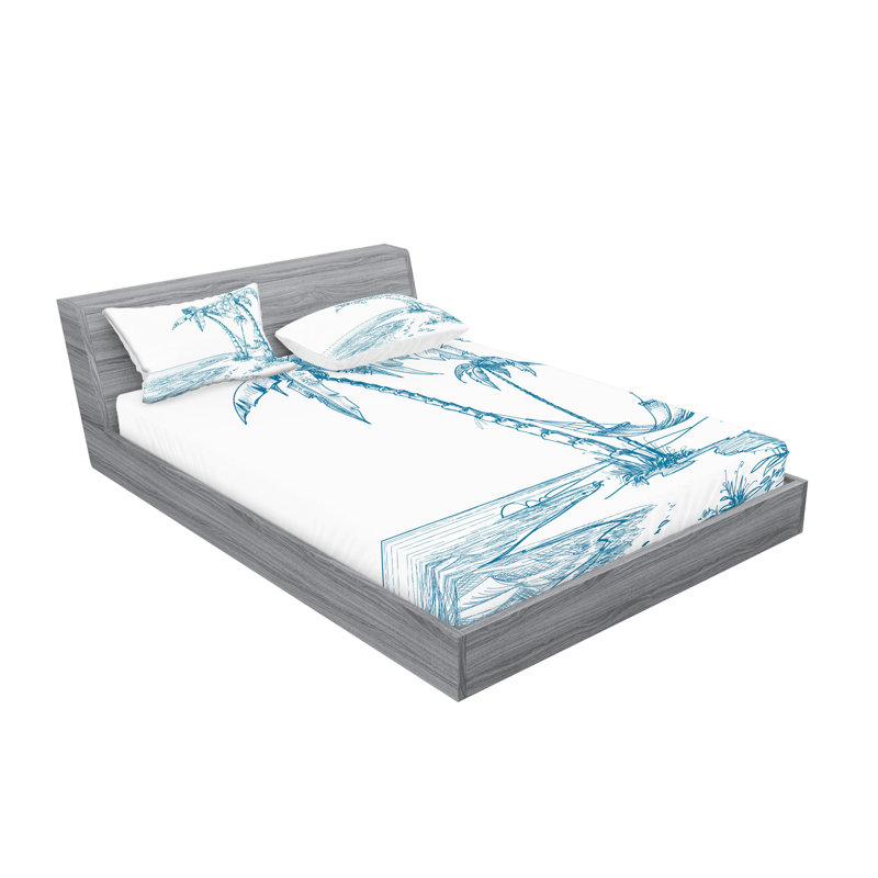 Drap-housse et coussin décoratif Ambesonne, Queen Sheet Set + 5 Additional Pieces