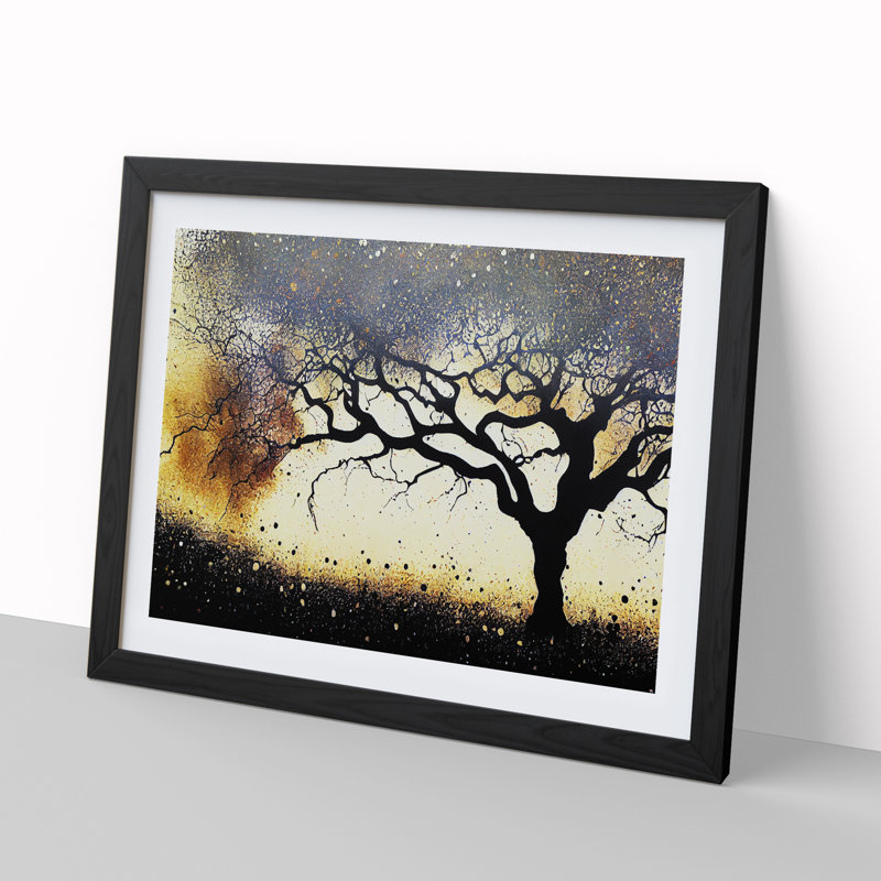 Delicious Oak Tree - Framed Print, Black, 25cm H x 34cm W x 2cm D