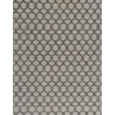 Tapis gris de haute qualité noué à la main