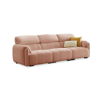 Coussin modulaire en polyester rose
