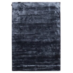 Rayon From Bamboo Solid Colour Grey Area Rug