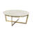 Shieka Marble Coffee Table, White Marble