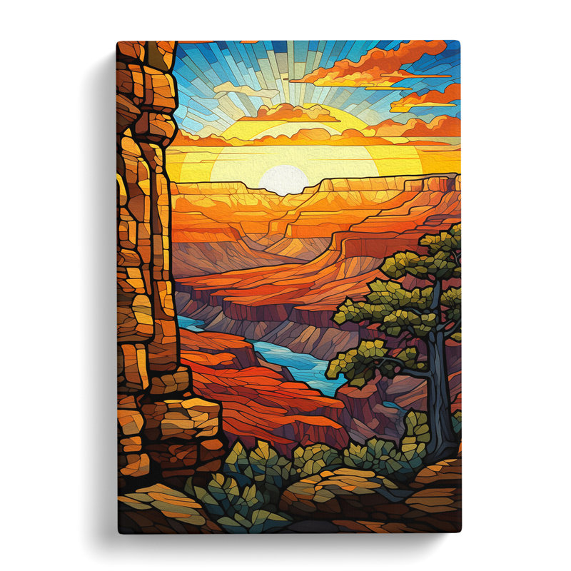 Grand Canyon Nouveau No.2 - Print, 76cm H x 50cm W x 3cm D