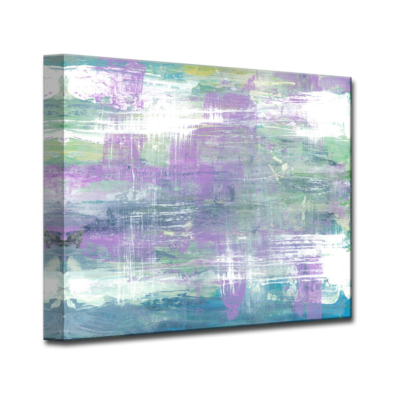 « lavande calme matin »-impression sur toile tendue, H 30 po x l 40 po