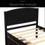 Lit plateforme simple avec deux tiroirs-405435531
