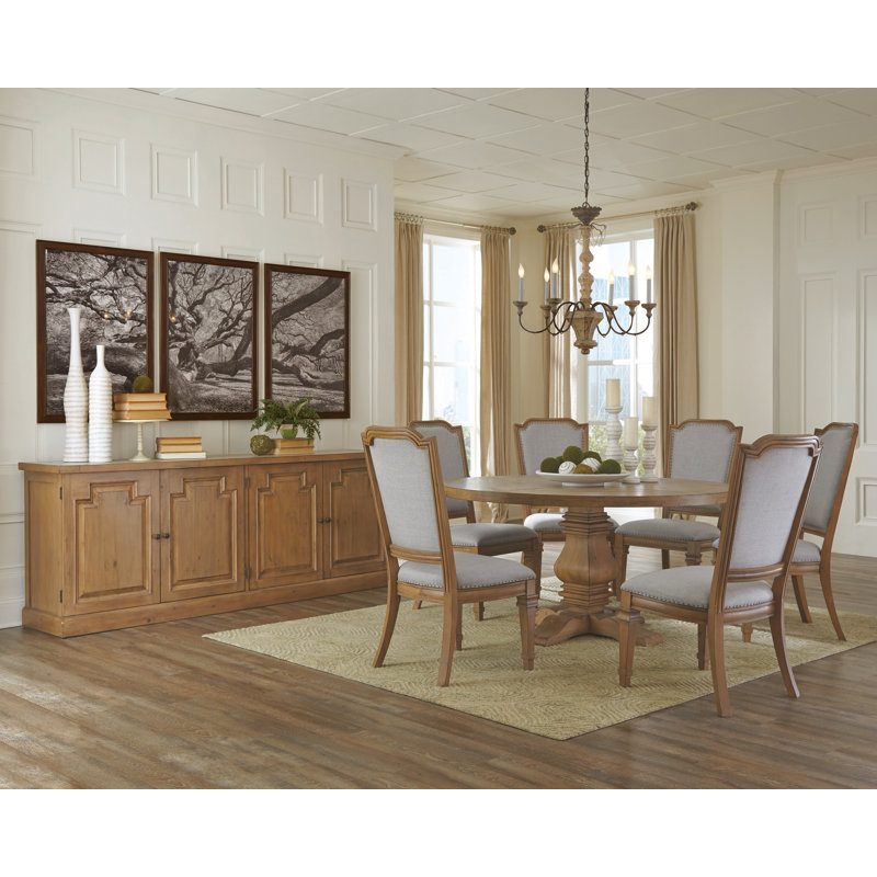 Arjola Round Dining Table, Natural