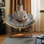 Chaise berçante en rotin pour l'extérieur-388992765