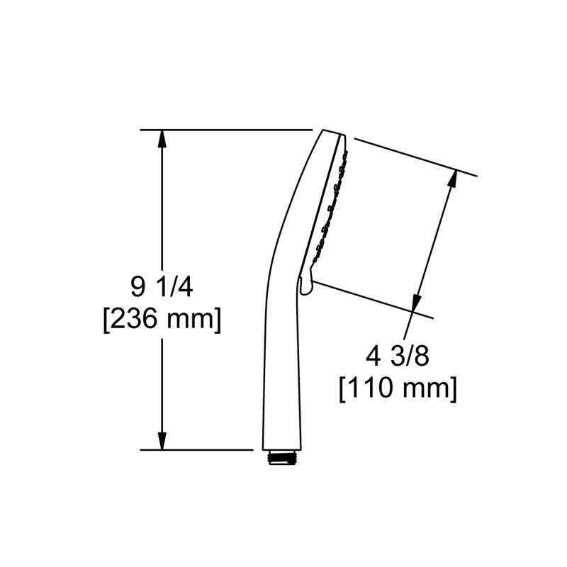 Riobel 4" 3-Function Handshower, Brushed Nickel